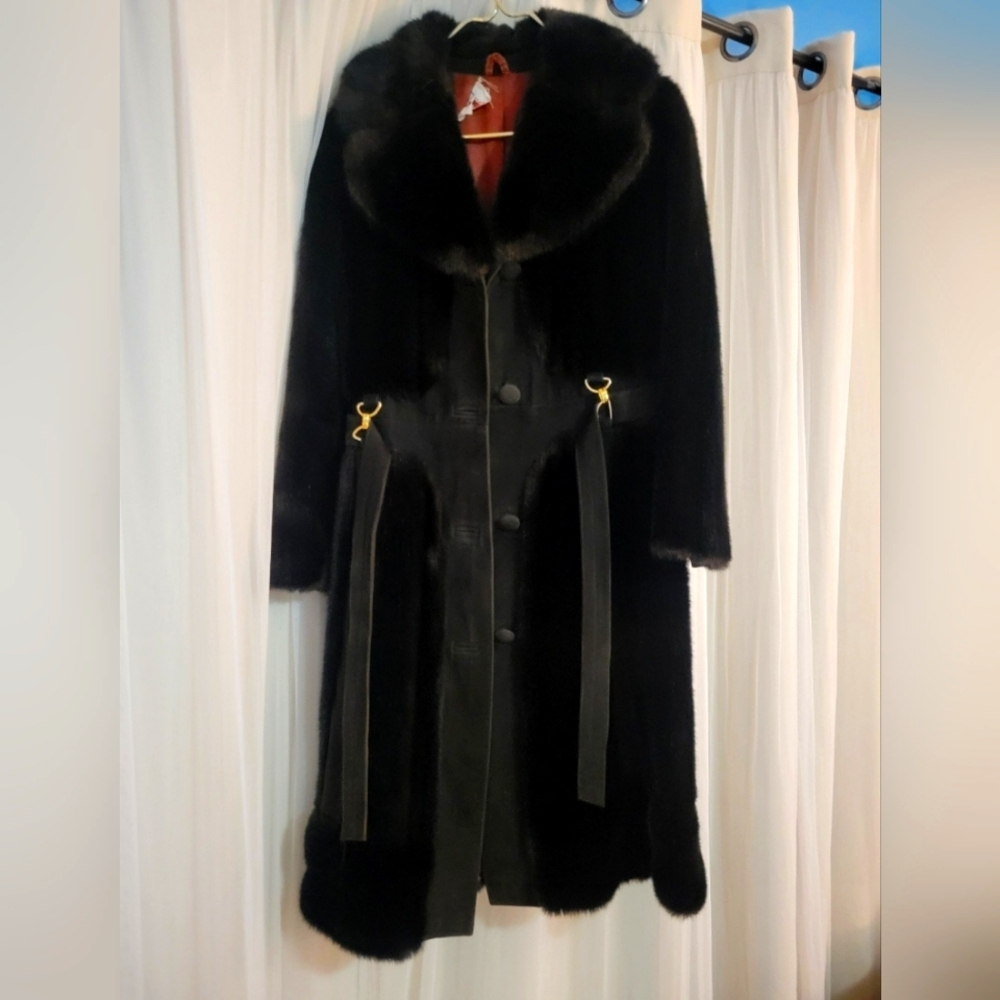 Faux fur coat